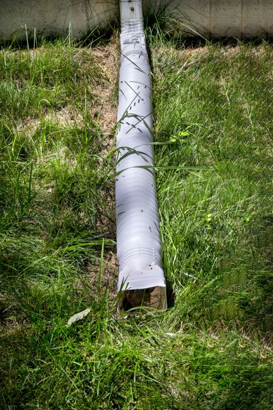 Plastic Downspout Installation detail